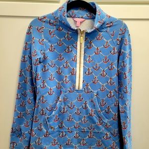 LILLY PULITZER LIGHTWEIGHT TERI CLOTH PULL OVER